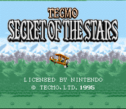 Secret of the Stars Title Screen
